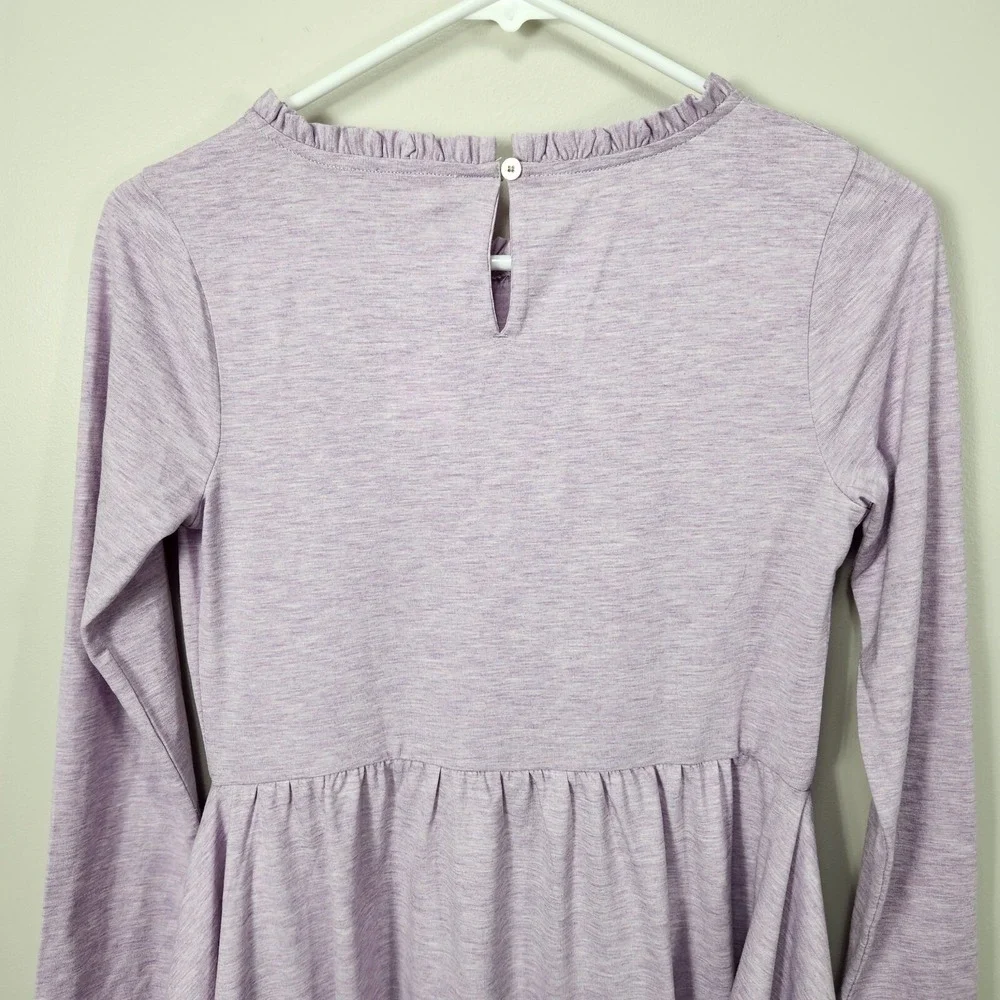 NWT CREWCUTS‎ Purple Hankerchief Hem Dress Girls 12